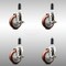 Service Caster 4 Inch 316SS Maroon Poly Swivel 1 Inch Expanding Stem Caster Set Brake SCC SCC-SS316EX20S414-PPUB-MRN-TLB-1-4 - alternate 1